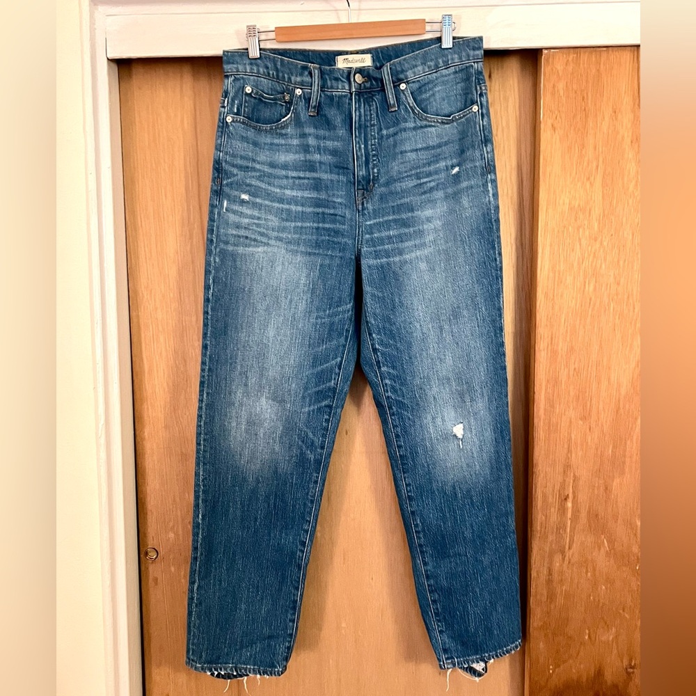 Madewell Women’s Classic Straight Leg Jeans, Size 31, Medium Wash